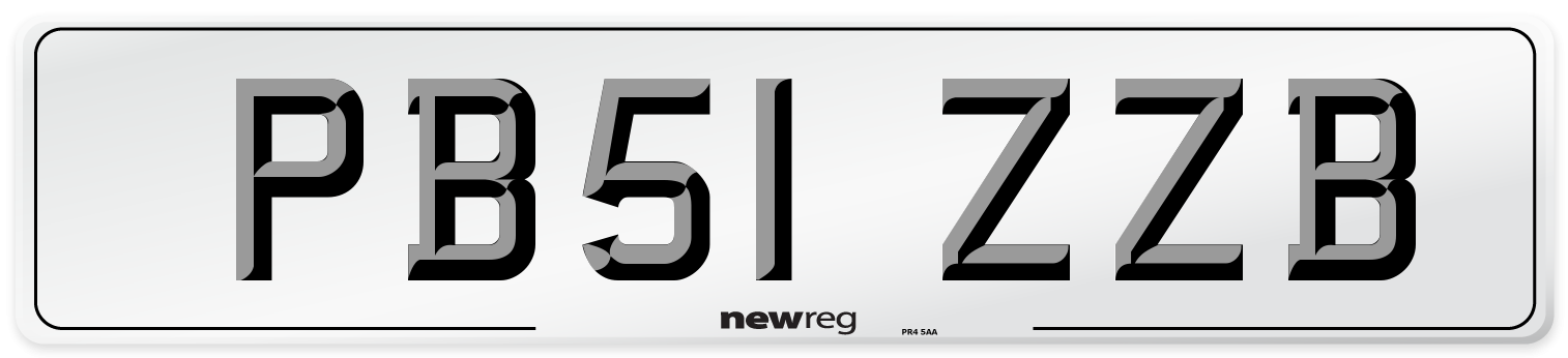 PB51 ZZB Number Plate from New Reg
